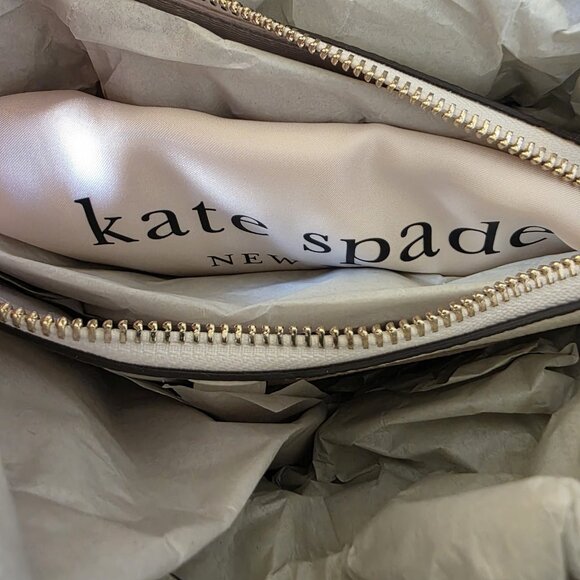 Kate Spade New York Knott Tulip Toss Floral Leather Crossbody Tote White NWT - Picture 12 of 16